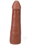 7-inch ULTRASKYN Vac-U-Lock dildo in caramel color, featuring realistic texture and lifelike design.