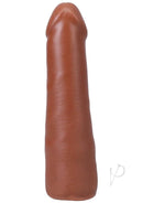 Realistic 7-inch ULTRASKYN Vac-U-Lock dildo in caramel with lifelike texture and detail.