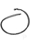 Black chain necklace with clasp and minimalist design