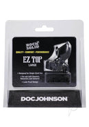 Rock Solid EZ Top Large leak-proof cap in packaging for single-hand use, designed for cleaners, removers, and solvents