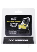 Rock Solid EZ Top Medium leak-proof nightstand necessity packaged in a clear blister pack with black and yellow ergonomic design