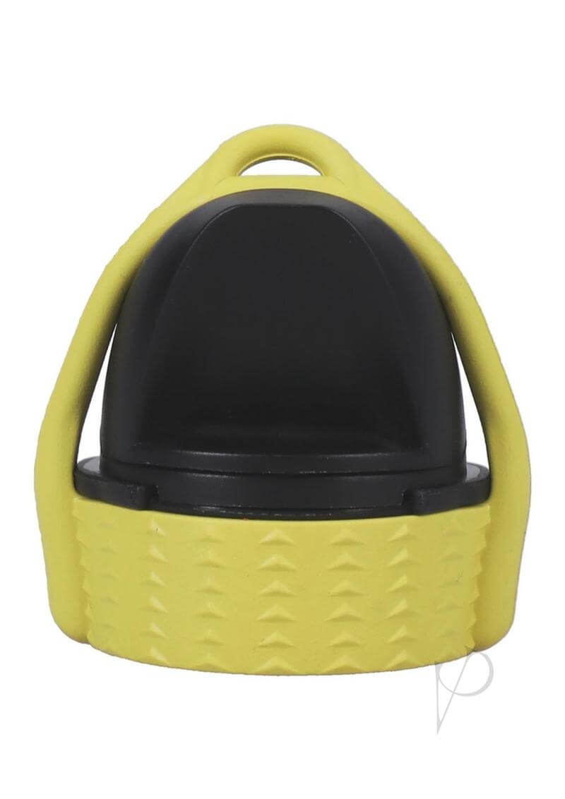 Rock Solid EZ Top Medium - Leak-Proof One-Handed Nightstand Cap in Yellow and Black.