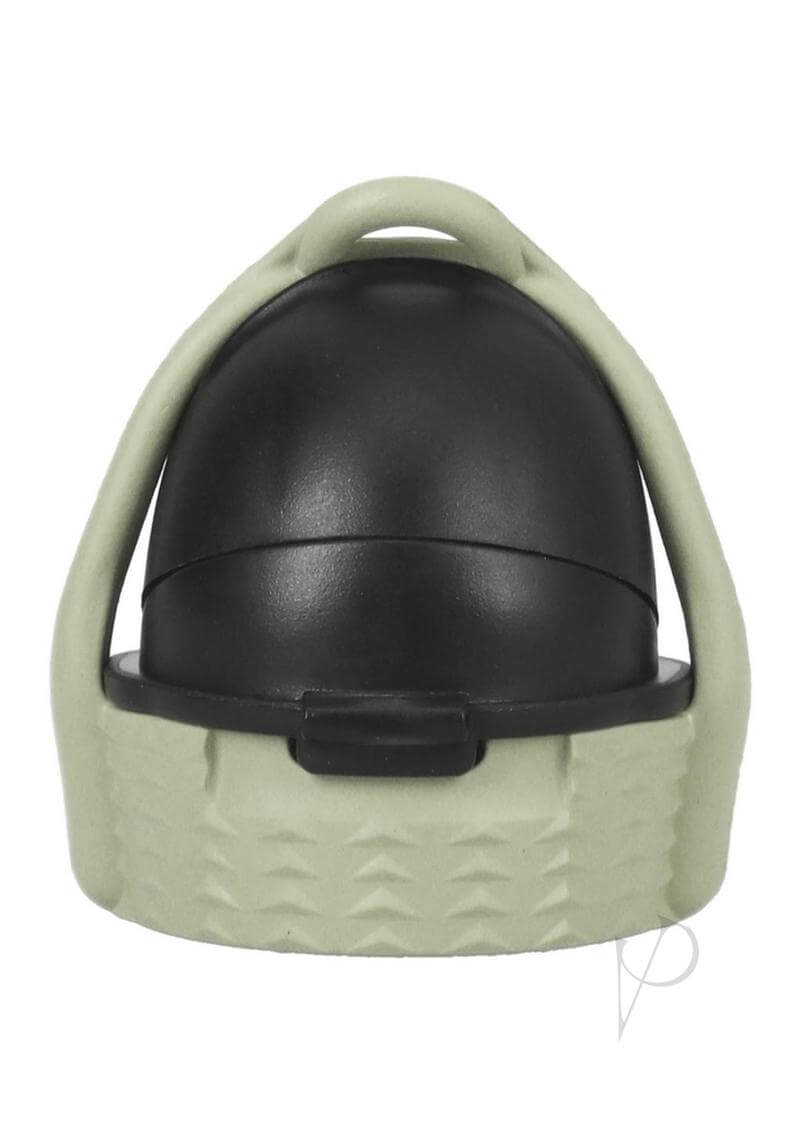 Rock Solid EZ Top GITD Medium cap, designed for one-handed use, leak-proof, nightstand necessity for convenience and intimate essentials.