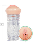 Hey 19 ClearStroke Dual End Pussy Lucy Tyler Clear Vanilla stroker with clear inner channel and realistic exterior.