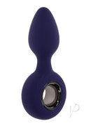 Evolved My Precious Rechargeable Silicone Anal Plug Purple with a tapered tip and ringed handle design.