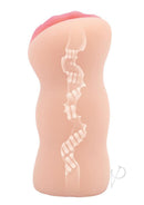 Zolo Stroke Off Super Tight Vibrating Pussy Stroker Vanilla showing realistic texture and snug design.