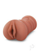 Zolo Stroke Off Porno Pussy Stroker Caramel realistic stroker with lifelike texture and warm caramel color.