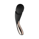 LELO SMART WAND 2 Medium Rechargeable Wand Vibrator Black for relaxation and pleasure.