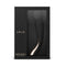 LELO SMART WAND 2 Medium Rechargeable Wand Vibrator Black in elegant packaging for luxurious massage experience.