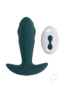 Gender X Tunnel Tapper Rechargeable Silicone Anal Plug Green with remote control, designed for ultimate pleasure.