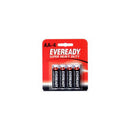 Eveready Classic Heavy Duty AA Batteries 4 Pack in blister packaging, essential for powering devices.