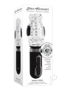 Zero Tolerance Thrill Ride Rechargeable Masturbator Black featuring a rotating nubbed inner channel.