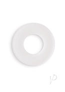 Firefly Bubble Ring Glow in The Dark Cock Ring Small White, soft stretchy TPE ring with bubble texture.