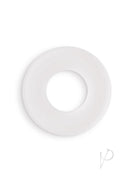 Firefly Bubble Ring Glow in The Dark Cock Ring Medium White on a white background.