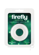 Firefly Bubble Ring Glow in The Dark Cock Ring Large White packaging with super stretchable feature.