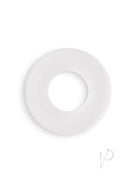 Firefly Bubble Ring Glow in The Dark Cock Ring Large White, soft and comfortable silicone ring for enhanced performance.