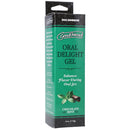 Goodhead Oral Delight Gel Chocolate Mint 4 Oz packaging with mint leaves and chocolate illustration