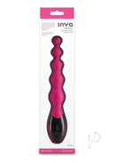 Inya Virtua Rechargeable Silicone Vibrator Pink packaging featuring digital control and beaded design for personal pleasure.
