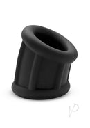 Renegade Suave Silicone Ball Stretcher Cock Ring Black designed for comfortable cock and ball play.