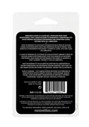 Renegade Suave Silicone Ball Stretcher Cock Ring Black product packaging with description and usage information.