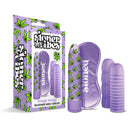 Stoner Vibes Stash Kit Bonga Bunga Vibrator Set featuring a multi-speed vibrator, pleasure sleeves, and blindfold.