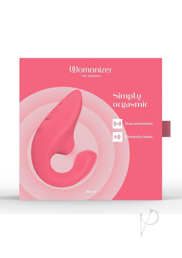 Womanizer Blend Vibrant Rose Rabbit Vibrator with Dual Stimulation in Original Packaging