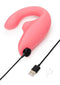 Womanizer Blend Vibrant Rose Dual Stimulation Rabbit Vibrator with Pleasure Air Technology and USB Charger
