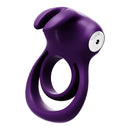 Vedo Thunder Bunny Vibrating Dual Cock Ring Deep Purple designed for enhanced pleasure and shared intimacy.