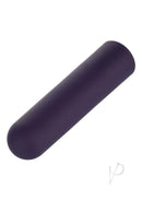 Turbo Buzz Rechargeable Rounded Bullet Purple shown in compact design for discreet pleasure.