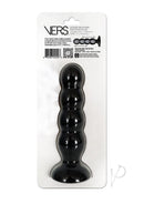 Vers Liquid Silicone Suction Plug Black in packaging, showcasing its sleek design and steel motion balls.