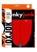 Oxballs Hunker Comfy Pouch Slider-Strap Jock Red Hot XLarge packaging showing vibrant red color and hunkyjunk logo.