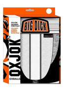 Oxballs Bulger Pumper Sack Slider Jock White Snow XLarge packaging design featuring bold text and jockstrap image.