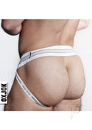 Oxballs Bulger Pumper Sack Slider Jock White Snow XLarge showcasing a sleek design and comfortable fit for maximum support.