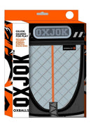 Packer Cargo Quilt Slider-Strap Jock Mist Heather XLarge packaging from Oxballs with quilted design and bold colors.