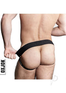 Oxballs Airmesh Swagger Jock Strap Tar Black XXLarge showcasing breathable comfort and a confident fit.