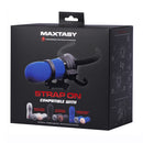 Maxtasy Strap-On Accessories for Pleasure Play packaging showing compatibility with various toys.