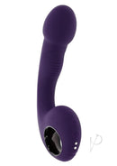 Zero Tolerance Rip Curl Silicone Prostate Vibrator Purple showcasing its bulbous head and safety base for enhanced pleasure.
