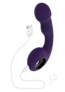 Zero Tolerance Rip Curl Silicone Prostate Vibrator Purple with USB charging cable, designed for targeted male pleasure.