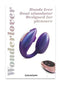 Wonderlover Hands Free Dual Stimulator with Remote Control showing ergonomic design and remote control for pleasure.