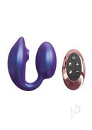 Wonderlover Hands Free Dual Stimulator with Remote Control in purple, featuring a vibrating egg and remote.