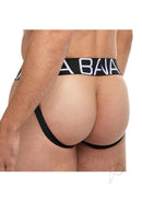 Banana Cabana Slinky Jockstrap Small/Medium Black showcasing a comfortable jockstrap silhouette in versatile black.