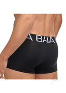 Banana Cabana Slinky Trunks Black Small Medium shown from the back, featuring a black design and comfortable fit.