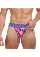Banana Cabana Sport Jock Mix Medium Large in vibrant blue and pink, designed for comfort and style.