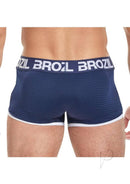 Brozil Ultra Glute and Bulge Mesh Trunk Blue Small Medium view from the back showing stylish design and supportive fit.