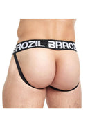 Brozil Ultra Bulge Enhancing Jockstrap Small Medium Black showcasing its stylish design and comfortable fit.