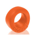 Oxballs Cock-b Bulge Cockring Silicone Orange view showing plush, padded comfort design for enhanced profile.