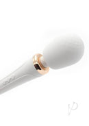Pixey Aquawand Rechargeable Silicone Body Wand White Edition with a sleek design and elegant detailing.