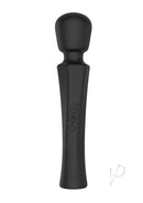 Pixey Aquamini Rechargeable Silicone Body Wand Black Edition in sleek black design.