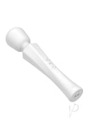 Pixey Aquamini Rechargeable Silicone Body Wand White Edition, powerful multi-speed vibrations for ultimate pleasure.