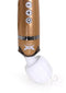 Close-up of the Pixey Deluxe Rechargeable Wand Gold Edition showing buttons and massage head for ultimate pleasure.